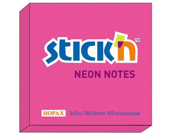  Notes 76x76mm neonröd