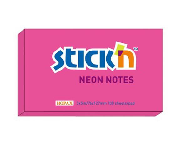  Notes 76x127mm neonröd