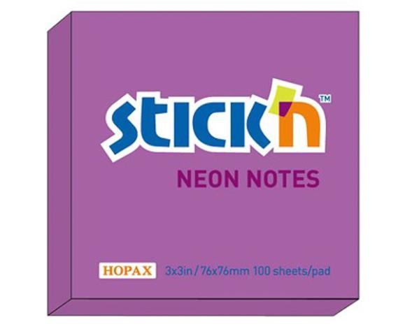  Notes 76x76mm neonlila