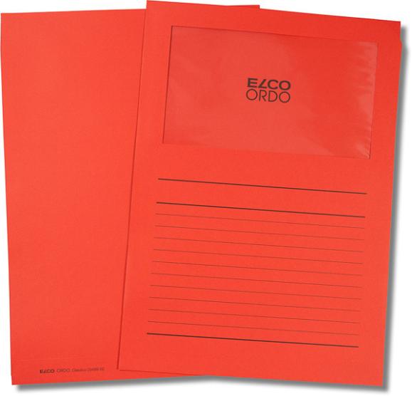  Aktmapp A4+ av papper med fönster med linjering