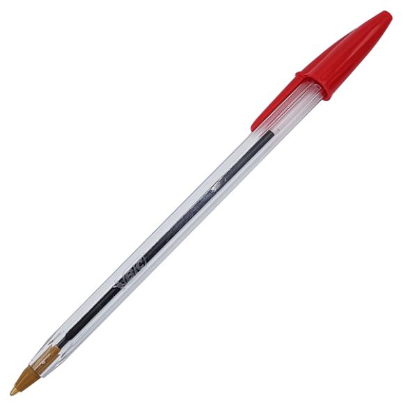  Kulspetspenna Bic Cristal medium röd refill