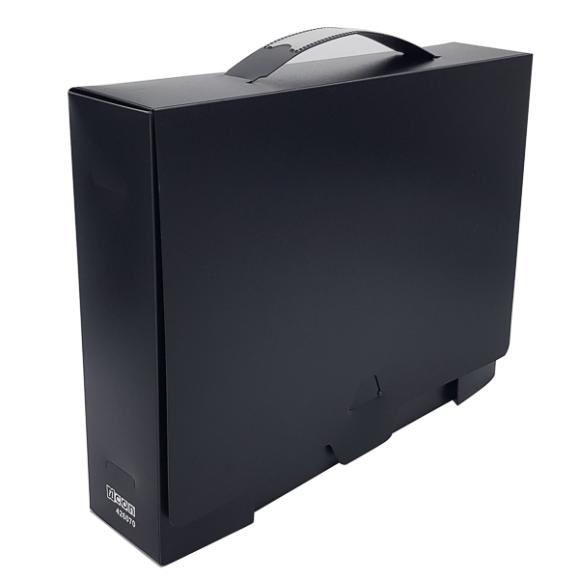  Dokumentbox i PP-plast 70mm svart