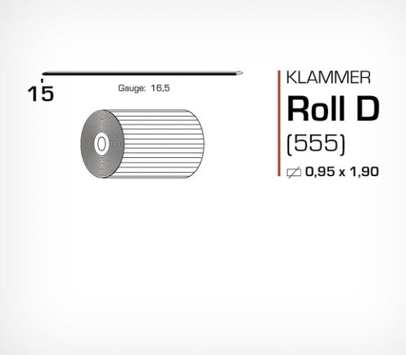  Häftklammer för lockhäftare JK555 15mm