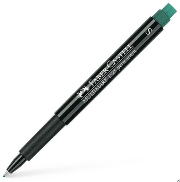  Multimarker Faber Castell permanent s-fine grön