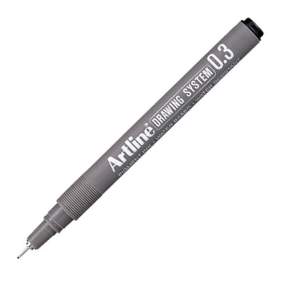  Ritpenna Artline svart