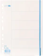  Pappersregister A4 Otryckta flikar
