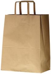  Pappersb&auml;rkasse med h&auml;ngslen brun 16 liter