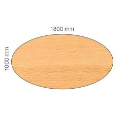  Bordsskiva Viva Oval 1800c1000mm bok
