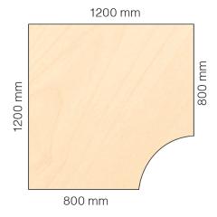  Hörnbordsskiva Viva 1200x1200mm