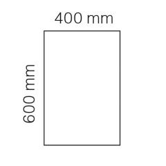  Bordsskiva Viva 400x600mm vit