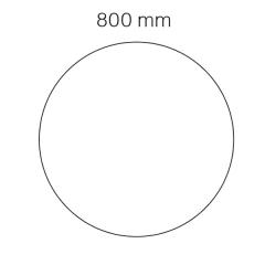  Bordsskiva Viva diameter 800mm vit