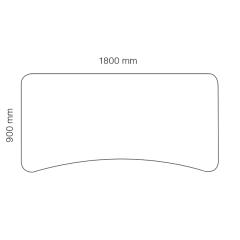  Bordsskiva Viva 1800x900mm vit