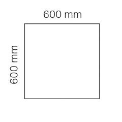  Bordsskiva Viva 600x600mm vit