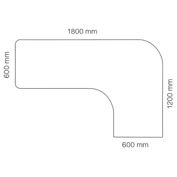  Bordsskiva Viva 1800x1200mm