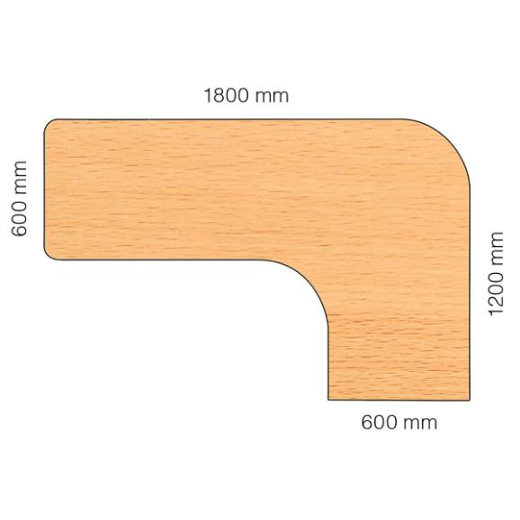  Bordsskiva Viva 1800x600mm