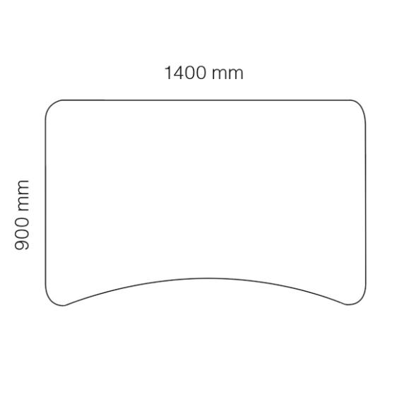  Skrivbord Viva Basic höj- och sänkbart med maguttag