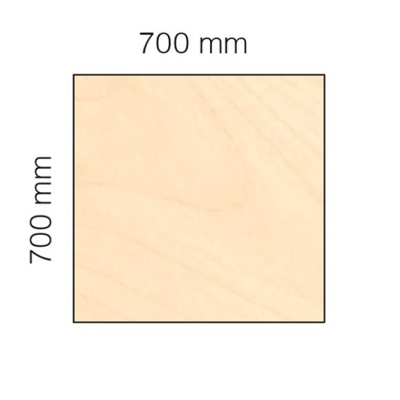  Bord Viva 700x700mm med pelarstativ