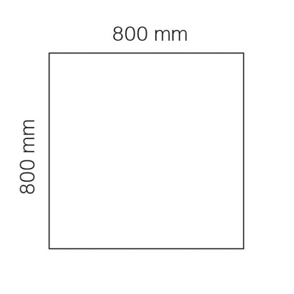  Bord Viva 800x800mm med pelarstativ