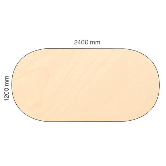  Konferensbord Viva oval 2400x1200mm