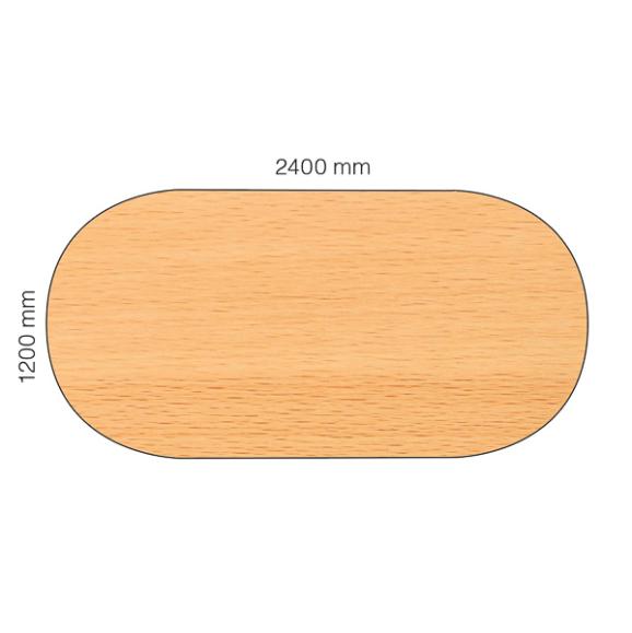  Konferensbord Viva oval 2400x1200mm