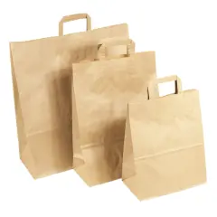  Pappersb&auml;rkasse med h&auml;ngslen brun 16 liter