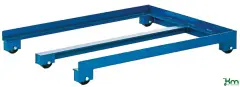  Pallvagn låg blå, 1200x870x150mm,max 1000kg