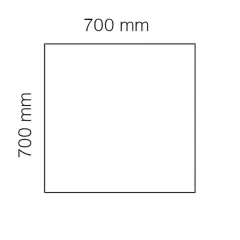  Bordsskiva Viva 70x70cm vit