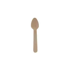  Dessertsked tr&auml; vaxad kraftig 110mm