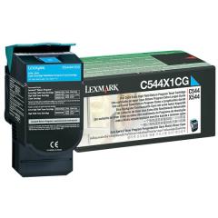  Toner Lexmark C544 cyan - 4 000 sidor