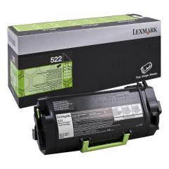  Toner Lexmark 522 svart - 6 000 sidor