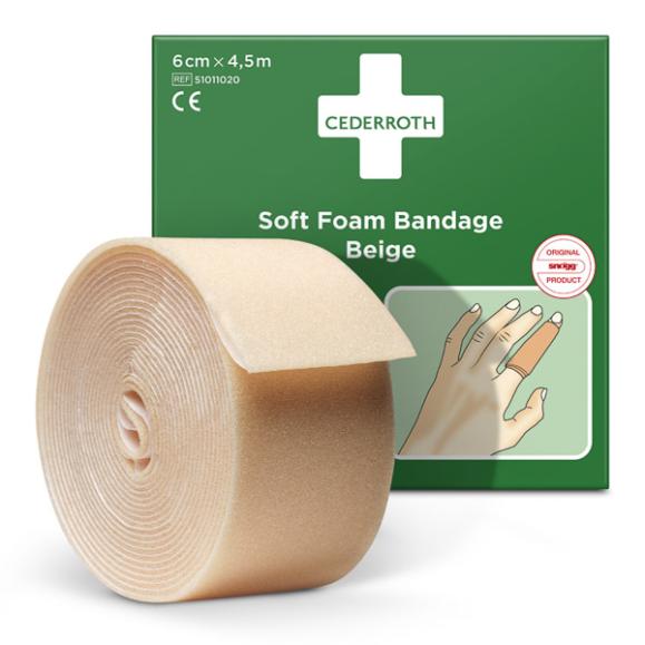 Cederroth Soft Foam Bandage Beige 6cm x 4,5m