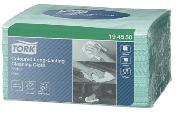  Tork Rengöringsduk färgkodad Small-pack W8 grön