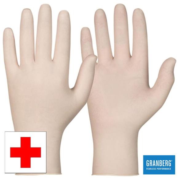  Engångshandske Latex puderfri