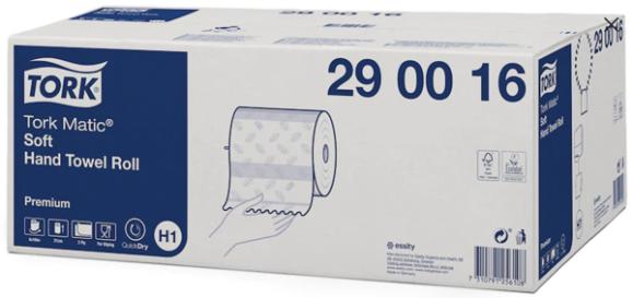  Tork Matic® mjuk handduk på rulle Premium H1 2-lager vit