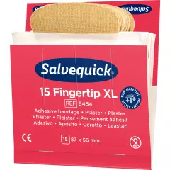  Pl&aring;ster fingertip Extra stor, inneh&aring;ller 15st 87x56(23)mm