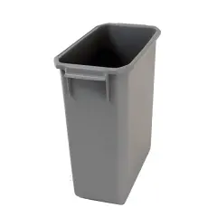  Soptunna 60 liter gr&aring; plast