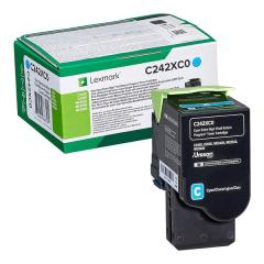  Toner Lexmark C242XC0 cyan - 3 500 sidor