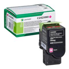  Toner Lexmark C242XM0 magenta - 3 500 sidor