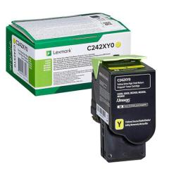  Toner Lexmark C242XY0 gul - 3 500 sidor
