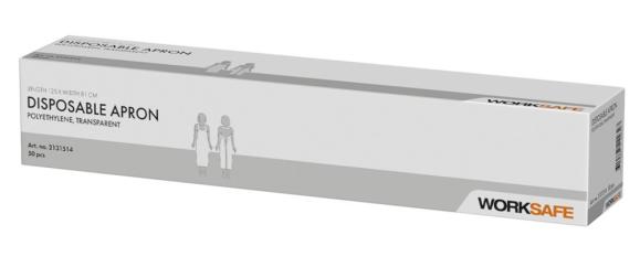  Förkläde i dispenser box transparent