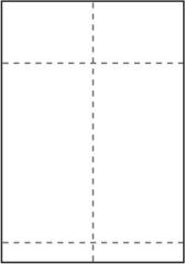  Transportetikett A4-ark (Laser) 2x105x270mm
