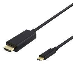  Kabel USB-C till HDMI 4K Guldpläterad 3m