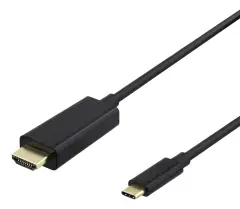  Kabel USB-C till HDMI 4K Guldpläterad 1m
