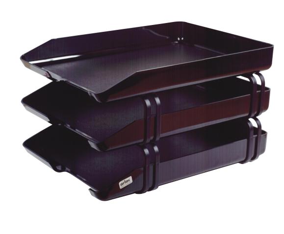  Brevkorgsställ Arlac Lettertray 3 svart