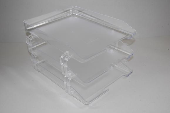  Brevkorgsställ Arlac Lettertray 3 transparent