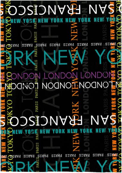  Presentpapper New York på rulle 57cm x 80meter