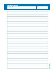  Kurs- och konferensblock A4 linjerade blad