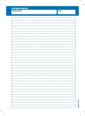  Kurs- och konferensblock A4 linjerade blad