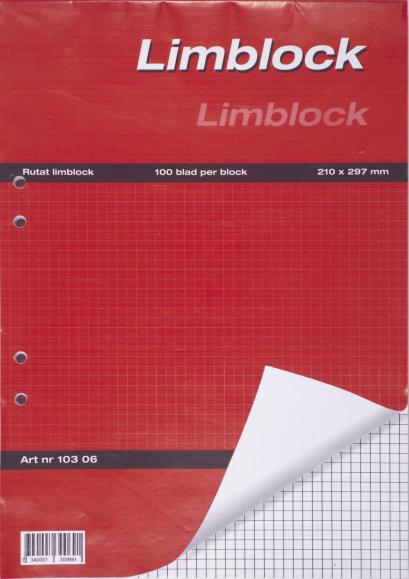  Limblock A4 vitt