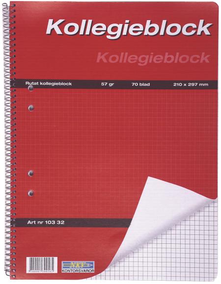  Kollegieblock A4 60g